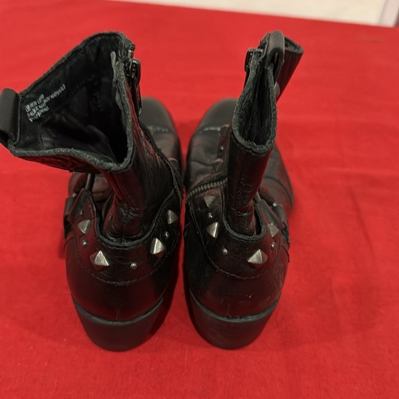Born Black Ankle Boots with Studded Strap - Picture 3 of 4